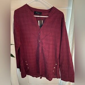 Oneine Red Blouse Size L NEW